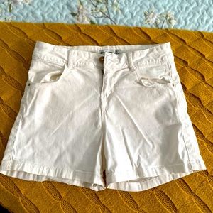 Stradivarius White mini shorts